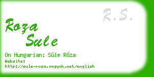 roza sule business card